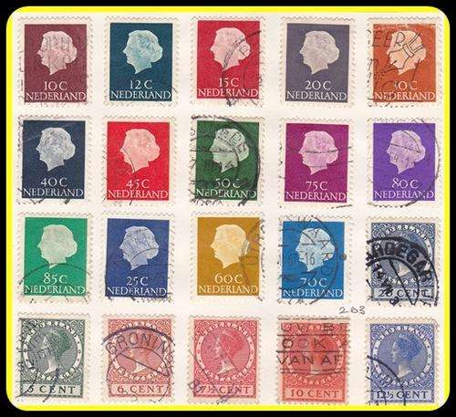 NETHERLAND - EARLY SELECTION 5 of 7- (hinged on paper)