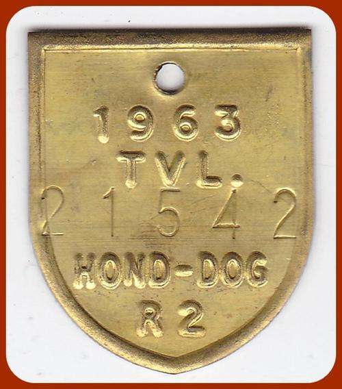 TRANSVAAL DOG LICENCE - 1963 -  TWO RAND - R2