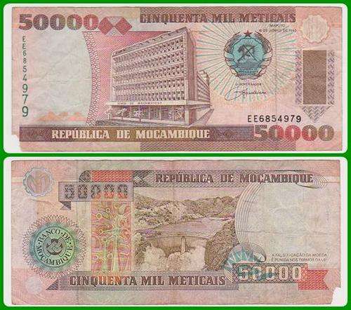 MOZAMBIQUE -1993 - 50 000 METICAIS - VG NOTE - (EE685..)