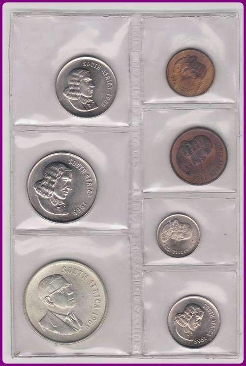 1969 - ENGLISH - UNCIRCULATED SET - SILVER R1 - SCARCE ONLY 7500 SETS MADE