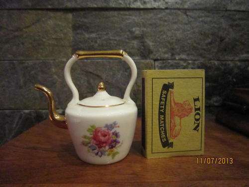 Miniature Porcelain Kettle