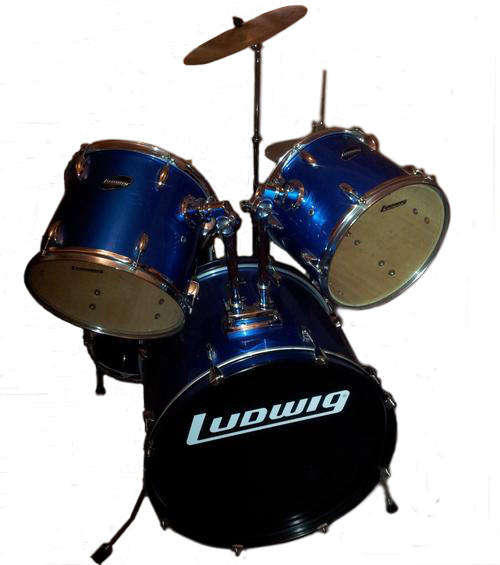 Metalic Blue Ludwig Drum Kit