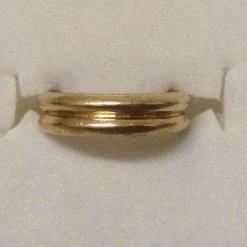 Toe Ring  ( 4mm Double D Shape )  9ct Gold
