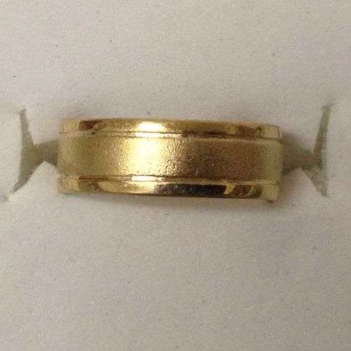 Toe Ring  ( 5mm Flat )  9ct Gold with Fine Frosted Detail