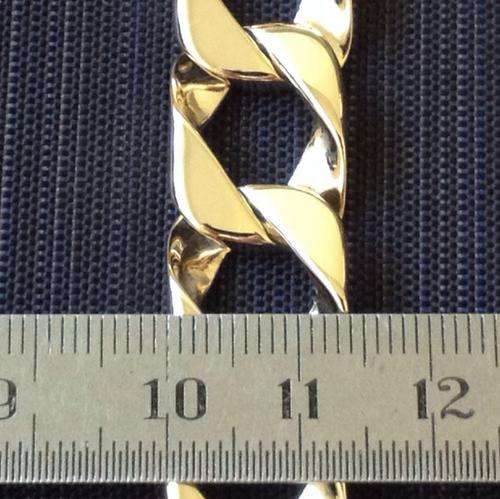 9 ct Gold Bracelet 14mm ( 23.5 cm )