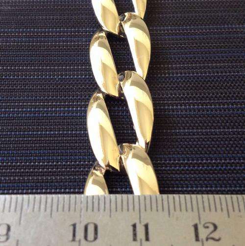 9 ct Gold Designer Bracelet ( 20.5 cm x 14 mm )