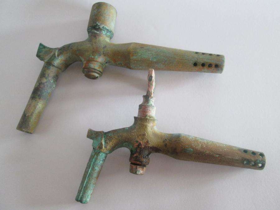 Antique Brass Barrel Taps