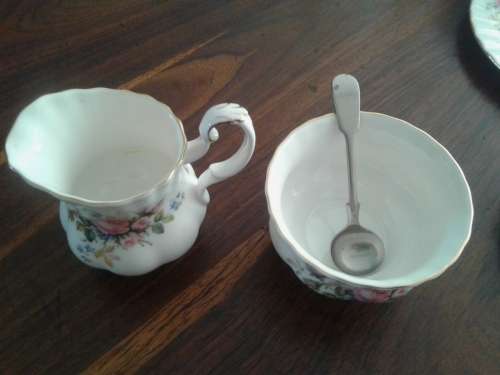 Royal Albert Tea set Moss Rose  11 Piece ( 1957 )