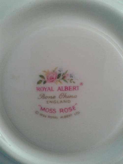 Royal Albert Tea set Moss Rose  11 Piece ( 1957 )
