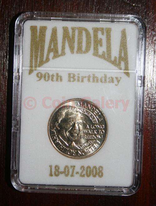 Special MANDELA 90th Birthday Coin holder with MANDELA Token! Splendid Offer!