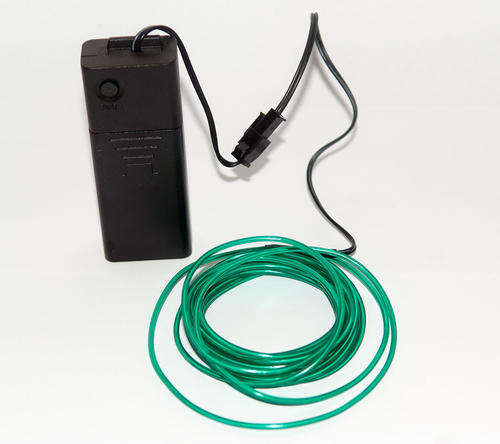 3 Metre EL Wire Kit with Controller - Green