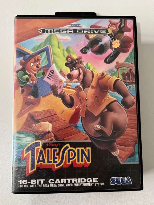 Sega Mega Drive game - Talespin 16bit cartridge CIB