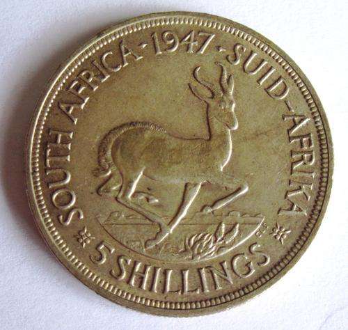 South Africa King George coin ( 5 Shilling) 1947