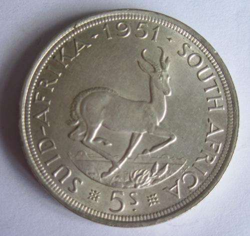 South Africa King George coin ( 5 Shilling) 1951