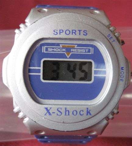 X-Shock Sports Watch overall size 45x50mm