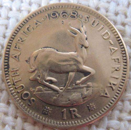 SA Gold R1 Coin 1968