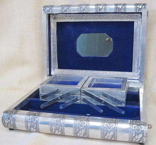 Stunning Silvered Jewellery Box