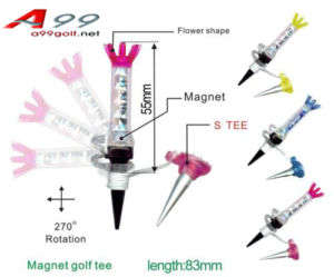 A99 Golf 4pcs Magic Magnet Magnetic Flexible Tee tees