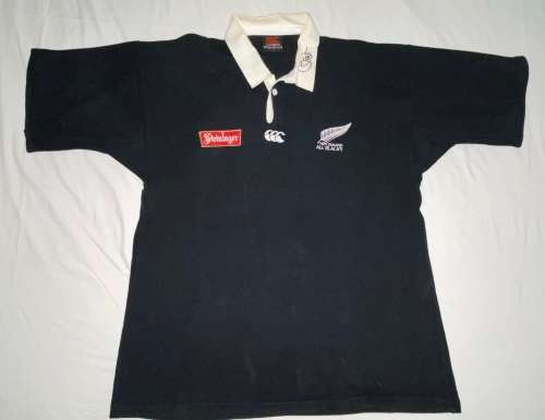 New Zealand Jonah Lomu tribute, signed rugby jersey