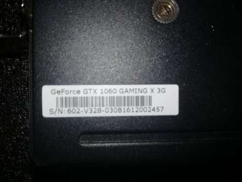 MSI GTX 1060 3gb Gaming X
