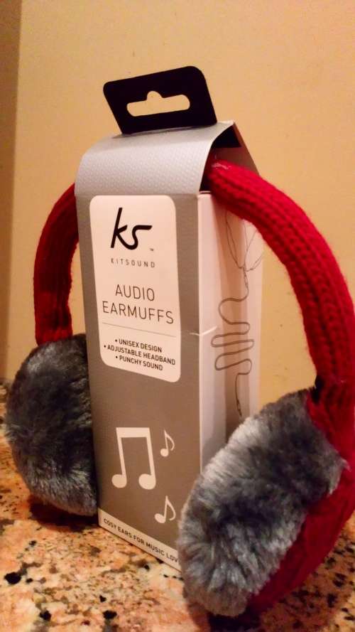 BRAND NEW KITSOUND CHUNKY KNIT AUDIO EARMUFFS PINK