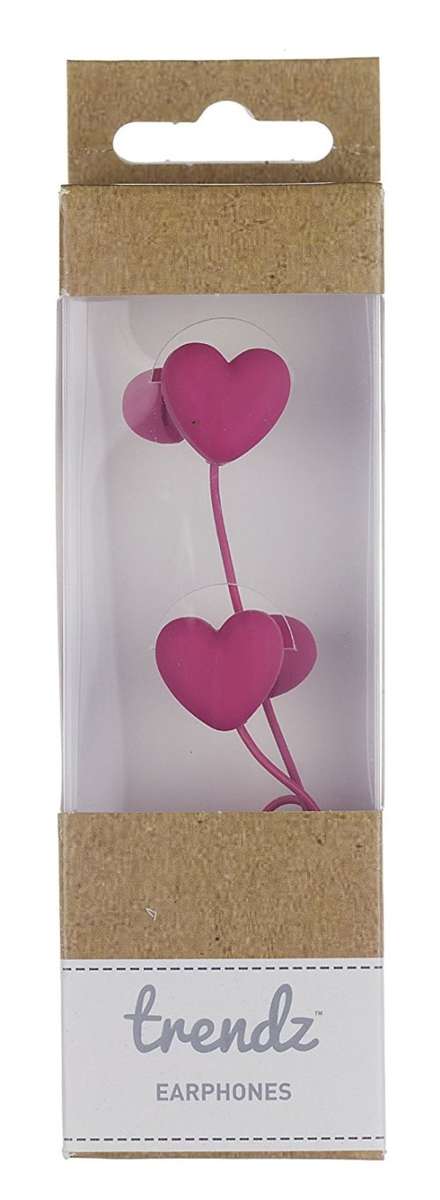 Trendz Novelty In-Ear Headphone Earbuds for iPod, Apple iPhone, Android and MP3 Players - Pink