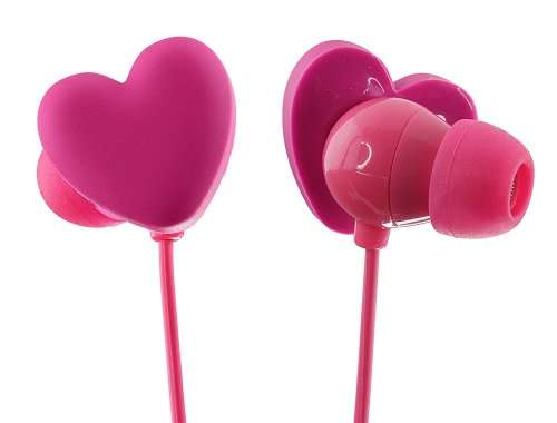 Trendz Novelty In-Ear Headphone Earbuds for iPod, Apple iPhone, Android and MP3 Players - Pink