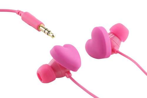 Trendz Novelty In-Ear Headphone Earbuds for iPod, Apple iPhone, Android and MP3 Players - Pink