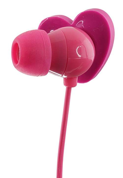 Trendz Novelty In-Ear Headphone Earbuds for iPod, Apple iPhone, Android and MP3 Players - Pink