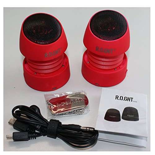 R.O.GNT  Capsule Stereo Speakers Red Twin pack 0002.21