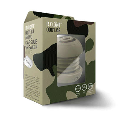 R.O.GNT  Capsule Speakers Olive