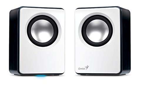 Genius SP-Q120 USB Powered Speakers - Black/White