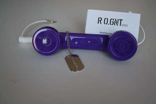 R.O.GNT 0201-32 80dB Portable Handset MP3 Speaker for Smartphone/ iPhone/ Notebook - Purple