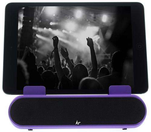 KitSound Tablet and Smartphone Surround Stand- Purple