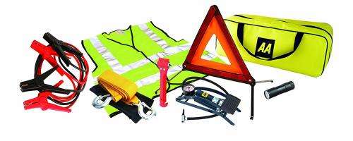 AA 5595 Breakdown & Safety Kit with Footpump - Multicolor