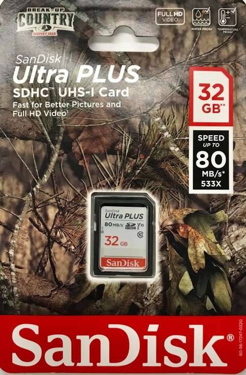 SanDisk 32GB Ultra  Plus SDHC Card