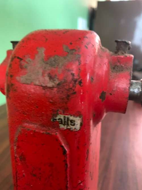 Millers Falls belt driven bench mounted grinder and buffer