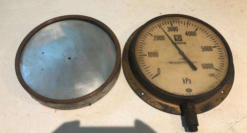 Two Vintage Steam Pressure Gauges