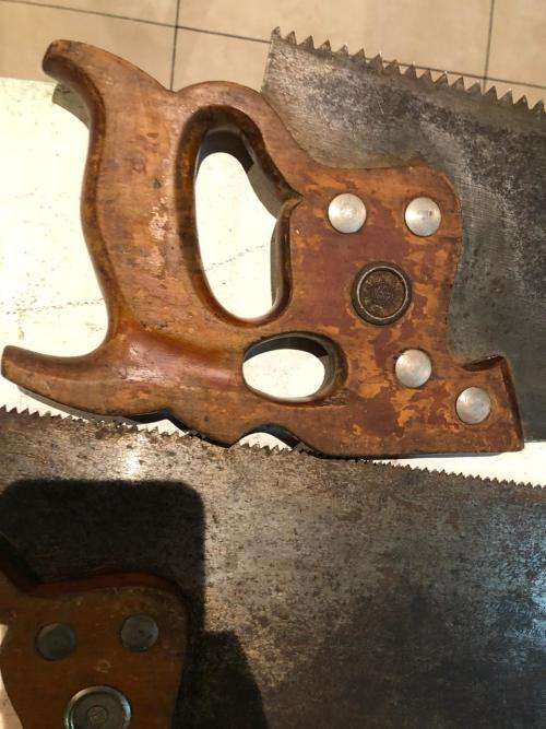 A Set of Three Disston Handsaws