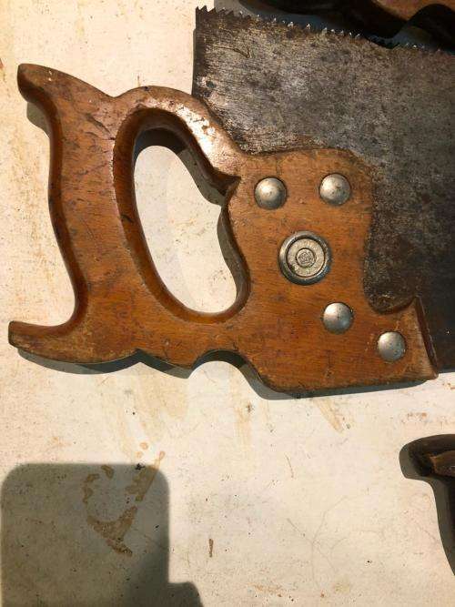 A Set of Three Disston Handsaws