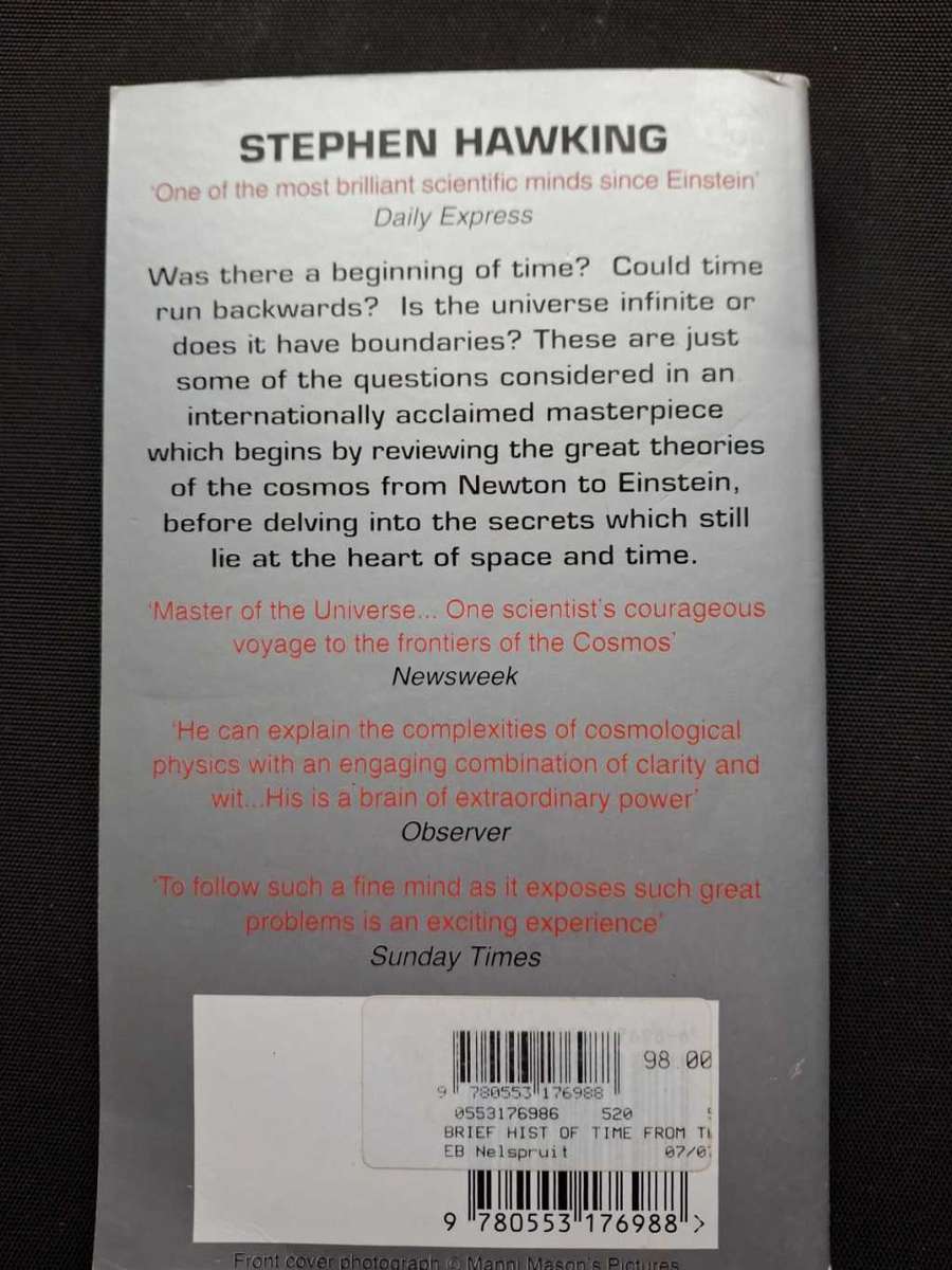 A Brief History of Time by Stephen Hawking