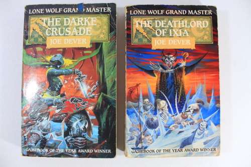Two Lone Wolf Grand Master Game Books - Joe Dever