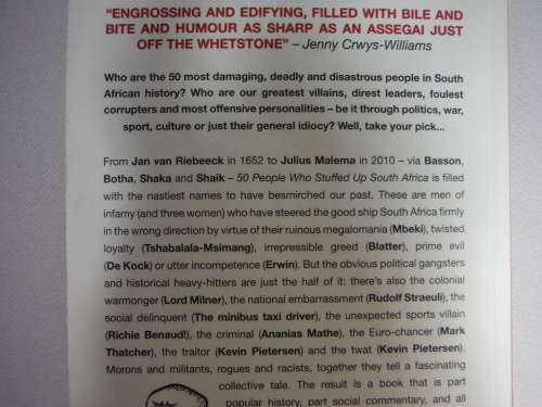 50 People who Stuffed up South Africa