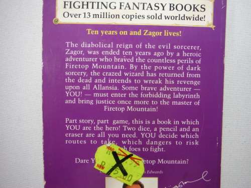 Two Ian Livingstone Fighting Fantasy Gamebooks