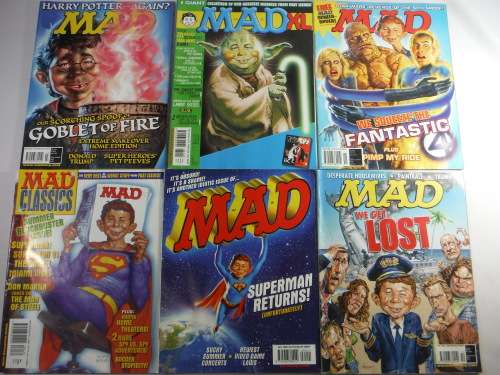 Lot of Six Mad Magazines