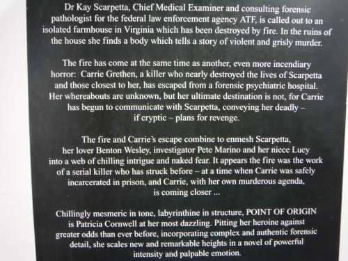 Patricia Cornwell Book Bundle : Predator - Point of Origin - Unnatural Exposure