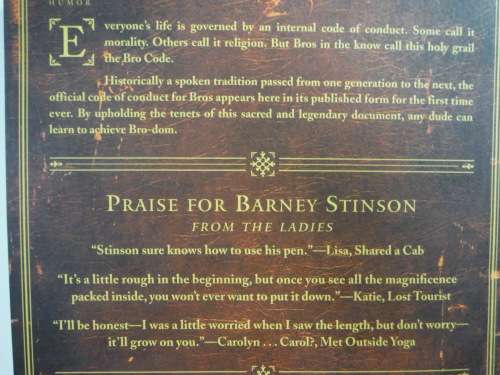 The Bro Code - Barney Stinson with Matt Kuhn