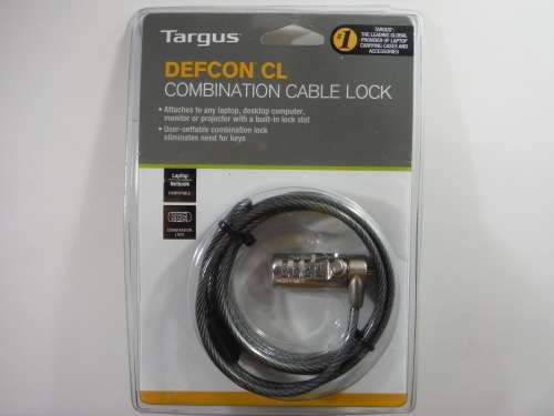 Targus : Defcon CL - Combination Cable Lock for Laptops