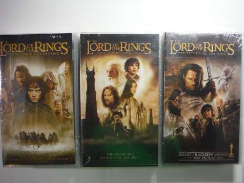 Lord of the Rings Trilogy on VHS. Brand New and Sealed in Plastic