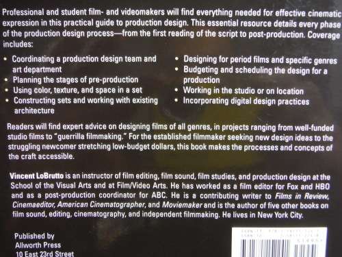 The Filmmaker`s Guide to Production Design - Vincent LoBrutto